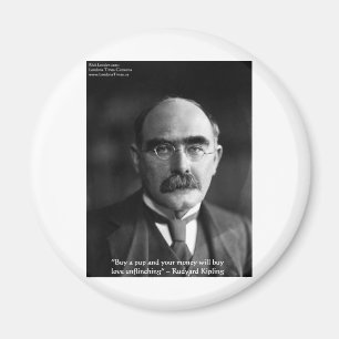 Rudyard Kipling "Puppy Liebe" Zitat gibt T-Shirts Magnet