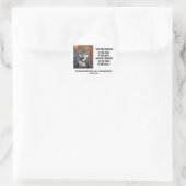 Rudyard Kipling Stärke des Pack Wolf Zitats Runder Aufkleber (Tasche)