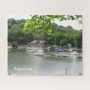 Rudyard Lake Staffordshire UK Landschaftlich View Puzzle