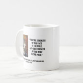 Rudyards- Kiplingstärke des Satz-Wolf-Zitats Kaffeetasse (Vorderseite Links)