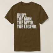 RudyRudy Name Rudy Vorname T-Shirt (Design vorne)