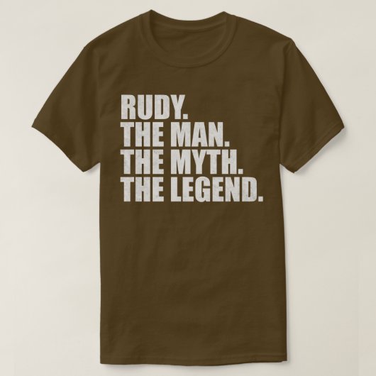 RudyRudy Name Rudy Vorname T-Shirt (Design vorne)