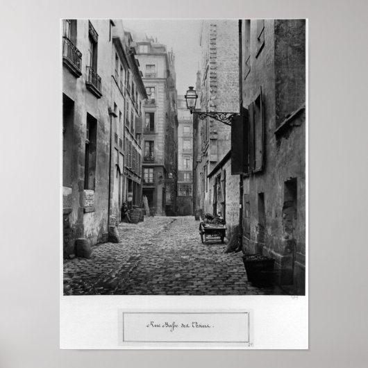 Rue Basse des Ursins, Paris, 1858-78 Poster (Vorne)