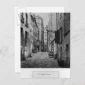 Rue Basse des Ursins, Paris, 1858-78 Postkarte (Vorne/Hinten)