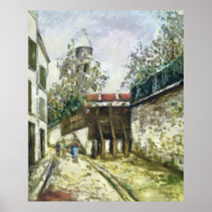 Rue Bonne in Montmartre Poster
