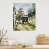 Rue Bonne in Montmartre Poster (Küche)