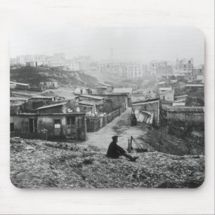 Rue Champlain, eine Gruppe Hütten, 1858-78 Mousepad