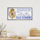 Rue Chartres Tile Mural New Orleans Club Poster (Küche)