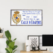 Rue Chartres Tile Mural New Orleans Club Poster (Heimbüro)
