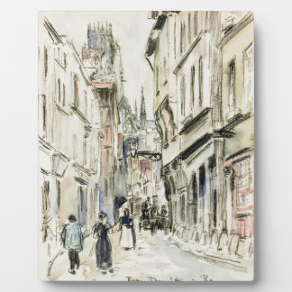 Rue Damiette, Rouen (ca. 1884), Camille Pissarro Fotoplatte