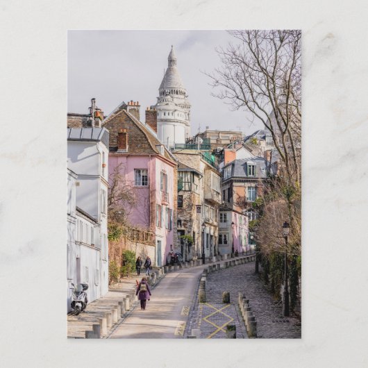 Rue de l'Abreuvoir, Paris, Frankreich Postkarte (Vorderseite)