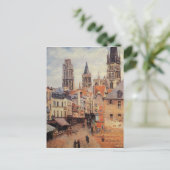 Rue de l'epicerie at Rouen, am grauen Morgen Postkarte (Stehend Vorderseite)