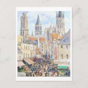 Rue de l'Epicerie, Rouen, Pissarro Postkarte
