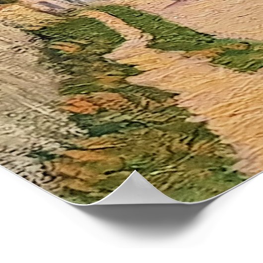 Rue de Moustier a Thorigny, Fine Art, Poster (Ecke)