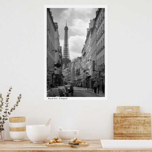 Rue de Paris - G Schäfer Poster (Küche)