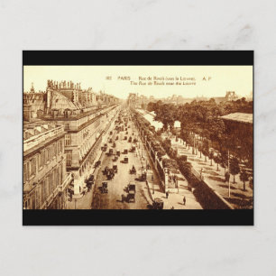 Rue de Rivoli, Paris 1910 Vintage Postkarte