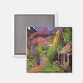 "Rue de Tahiti" - Paul Gauguin Magnet (Vorderseite/Rückseite)