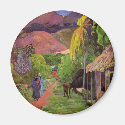"Rue de Tahiti" - Paul Gauguin Magnet (Vorne)