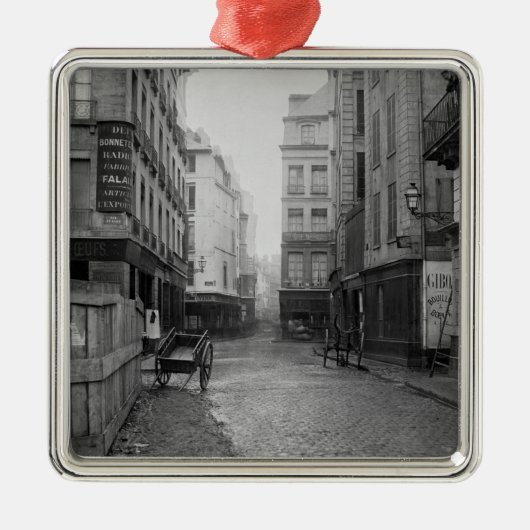 Rue-DES Bourdonnais Paris 1858-78 Silbernes Ornament (Vorne)