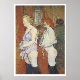 Rue des Moulins: Die ärztliche Untersuchung, 1894 Poster