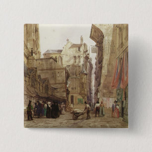 Rue-DES Pretes, St Germain L'Auxerrois, Paris Button