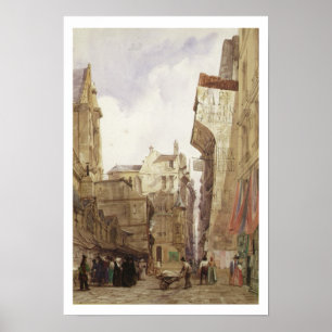 Rue des Pretes, St. Germain L'Auxerrois, Paris Poster