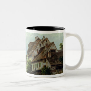 Rue-DES Tanneurs, Colmar, 1875 Zweifarbige Tasse