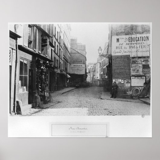 Rue Descartes, Rue Mouffetard, Paris Poster (Vorne)