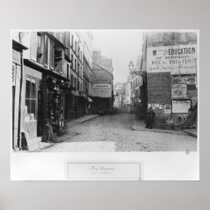 Rue Descartes, von der Rue Mouffetard, Paris Poster