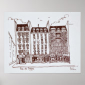 Rue du Dragon, Saint-Germain-des-Pres, Paris Poster (Vorne)