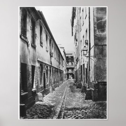 Rue du Fer-a-Moulin, Paris, 1858-78 Poster (Vorne)