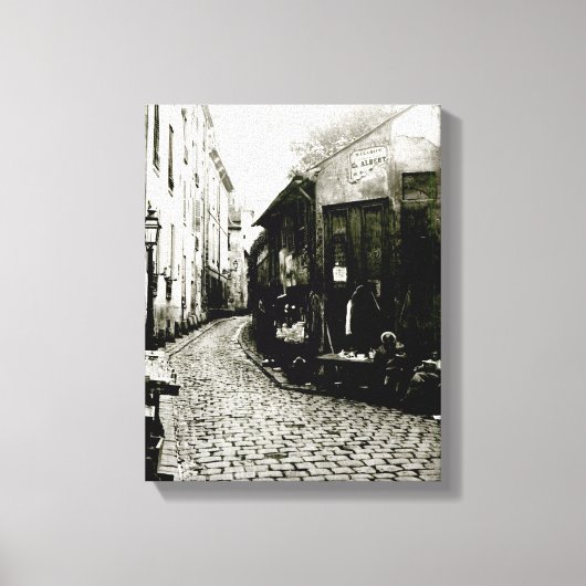 Rue du Jardinet und die Sackgasse Leinwanddruck (Vorderseite)