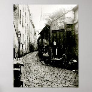 Rue du Jardinet und die Sackgasse Poster