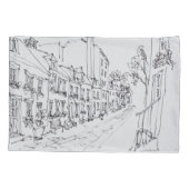 Rue du Petit Champlain, Quebec, Kanada Kissenbezug (Rückseite-Links)