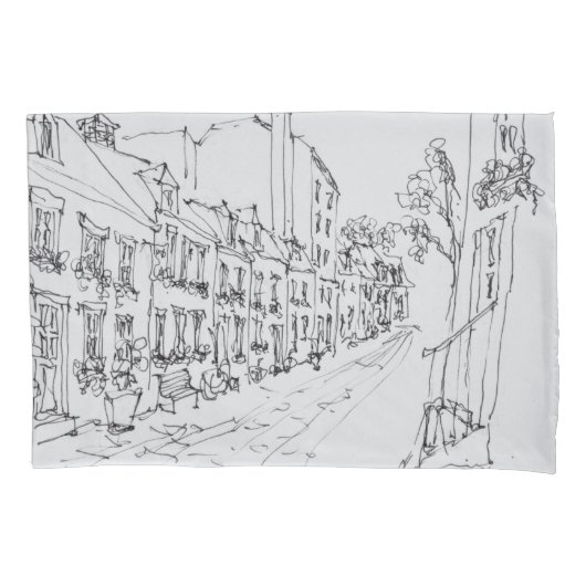 Rue du Petit Champlain, Quebec, Kanada Kissenbezug (Vorderseite-Links)