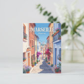 Rue du Petit-Puits Frankreich Postkarte (Stehend Vorderseite)