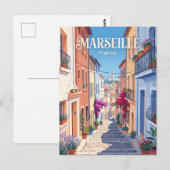 Rue du Petit-Puits Frankreich Postkarte (Vorne/Hinten)