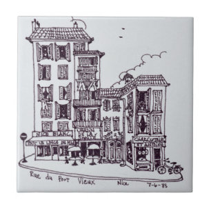 Rue du Vieux Port im alten Nizza   Nizza, Frankrei Fliese
