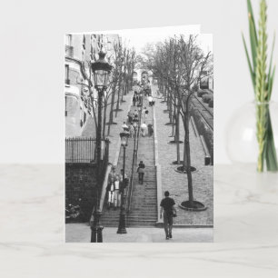 Rue Foyatier, Montmartre, Paris Notecards Karte