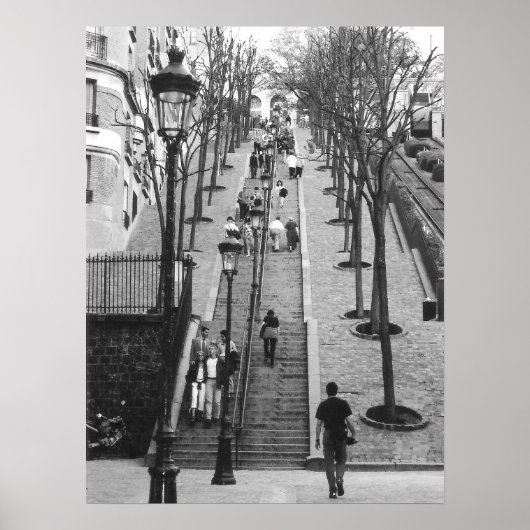 Rue Foyatier, Montmartre, Pariser Poster (Vorne)
