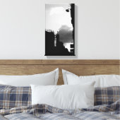 Rue Gassendi Paris Schwarz-weiß Fotografy Leinwand (Insitu (Schlafzimmer))