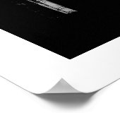 Rue Gassendi Paris Schwarz-weiß Fotografy Poster1 Poster (Ecke)