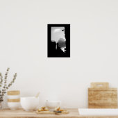 Rue Gassendi Paris Schwarz-weiß Fotografy Poster2 Poster (Küche)