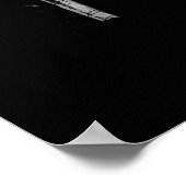 Rue Gassendi Paris Schwarz-weiß Fotografy Poster2 Poster (Ecke)