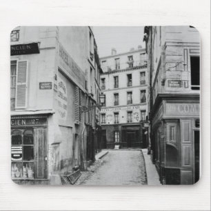 Rue Maitre Albert Paris, 1858-78 Mousepad