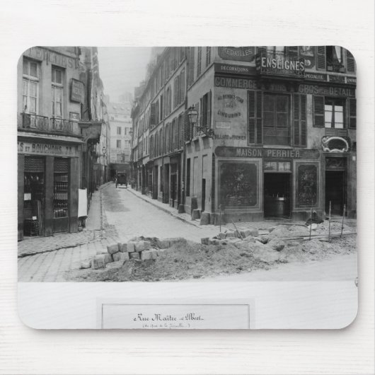 Rue Maitre Albert Paris, 1858-78 Mousepad (Vorne)