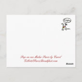 Rue Malar, Paris Postkarte (Rückseite)