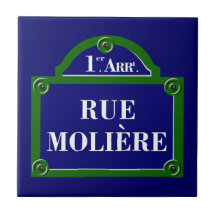 Rue Moliere, Paris-Straßenschild