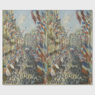 Rue Montorgueil in Paris Claude Monet Geschenkpapier