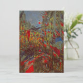 Rue Montorgueil mit Flaggen von Claude Monet (Stehend Vorderseite)